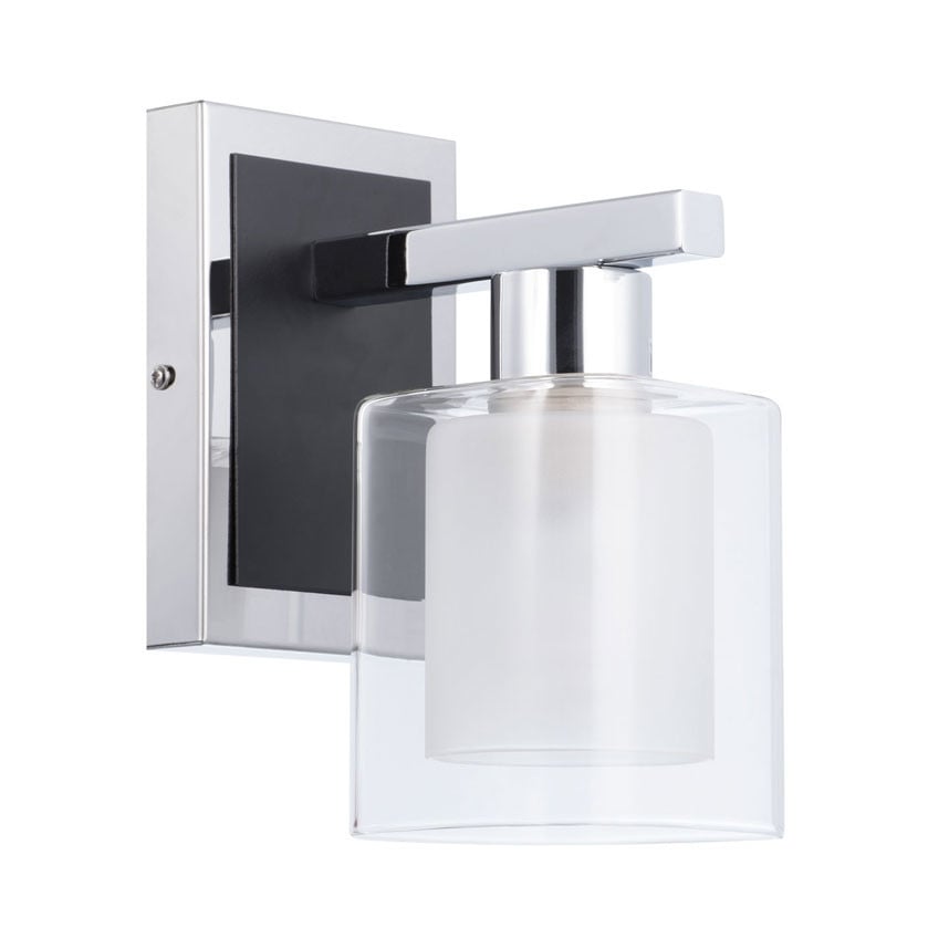 Arandela com Cúpula de Vidro 1 Lâmpada LU