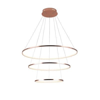 PENDENTE BIRDIE LED 39w ROSE GOLD/BRANCO - BELLA