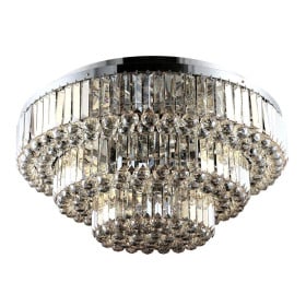 PLAFON DIJON CRISTAL TRANSPARENTE 13 LAMPADAS - BELLA