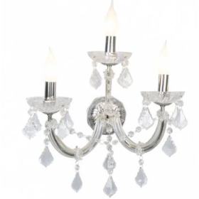 ARANDELA RMA 3 BRAÇOS CROMA DA 3X60W E14 - 5042 - SIGMA