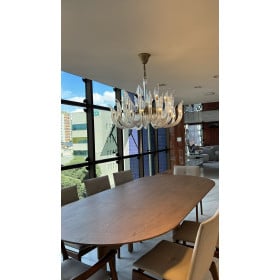 Lustre de Vidro Transparente 32 Lâmpadas IRI
