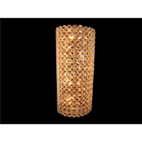 Arandela de Cristal Transparente Bracelete Base Cromada 4 Lâmpadas - Frontier