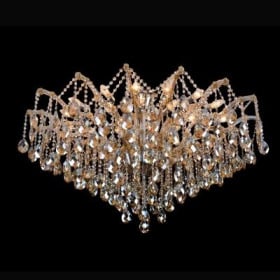 PLAFON TEIA 24L X E14 - CROMADO/CHAMPAGNE - BELLA 