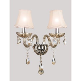 Arandela de Cristal Champagne 2 Lâmpadas MARIA THEREZA
