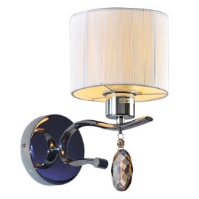 Arandela de Cristal Cúpula Branca 1 Lâmpada MI