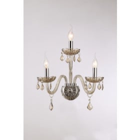 Arandela de Cristal Champagne 3 Lâmpadas MARIA THEREZA