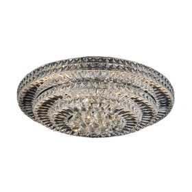 Plafon Corallo 7L G9 Redondo de Cristal K9 Transparente - Chandelie