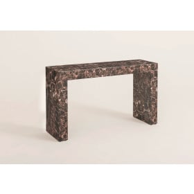 6056 Aparador Atenas Vidro Impressão Marmorizado Imperador L100 cm