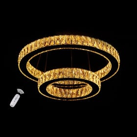 Pendente Cristal Led 66W 3000K 4000K 6000K controle bivolt - Sindora