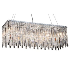 Pendente Plafon de Cristal Âmbar 11 Lâmpadas Charm - Bella