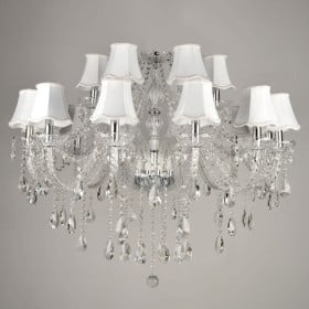 Lustre de Cristal Transparentes 18 Braços MARIA THEREZA