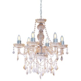 Lustre de Cristal Champagne 6 Lâmpadas Nice - Startec
