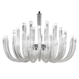 Lustre de Vidro Transparente 32 Lâmpadas MAIA