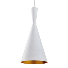 Pendente de Alumínio Branco 1 Lâmpada OXF