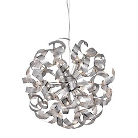 Pendente de Metal Cromado 12 Lâmpadas Sphera