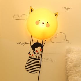 Plafon de Parede Infantil Gatinho 1 Lâmpada