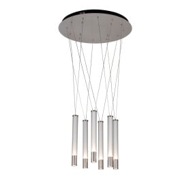 Pendente Cilíndro Água Nickel Led - BELLA