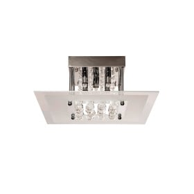 Plafon de Cristal 5 Lâmpadas transparente RO