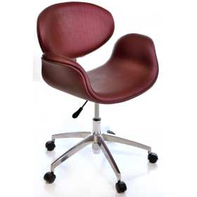 Poltrona Decorativa Designchair Tulipa Base Giratória Vinho