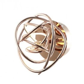 ARANDELA NINHO 1L X LED 12W ROSE GOLD - BELLA