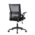 Cadeira de Escritório Exact Tela Mesh Braço Dobrável Preta costas