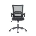 Cadeira de Escritório Exact Tela Mesh Braço Dobrável Preta frente