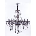 Lustre de Cristal Maria Thereza Fumê 5 Lâmpadas