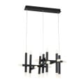 Pendente Moderno Arpoador de Metal LED 69W Preto - Bella