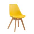 Cadeiras 4 Pés Em Madeira Eames DKR Amarela - Design Chair - Perfil