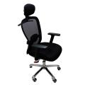 Cadeira Presidente Base Giratória Cromada Tela Mesh CEO Human - Design Chair - lado esquerdo