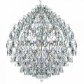 Lustre Moderno de Cristal Transparente e Estrutura em Metal Cromado 10 Lâmpadas - JLR