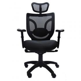 Cadeira Presidente Ergonômica Base Giratória Nylon Tela Mesh Boss Design- Design Chair - frente
