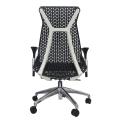 Cadeira de Escritório Inspired Miller Diretor Base Aluminio Preta-costas