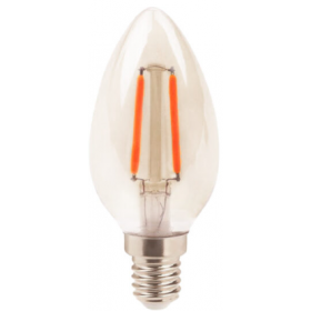 LAMP FILAMENTO E14 (B35 VELA) 2W 220V - FOXLUX