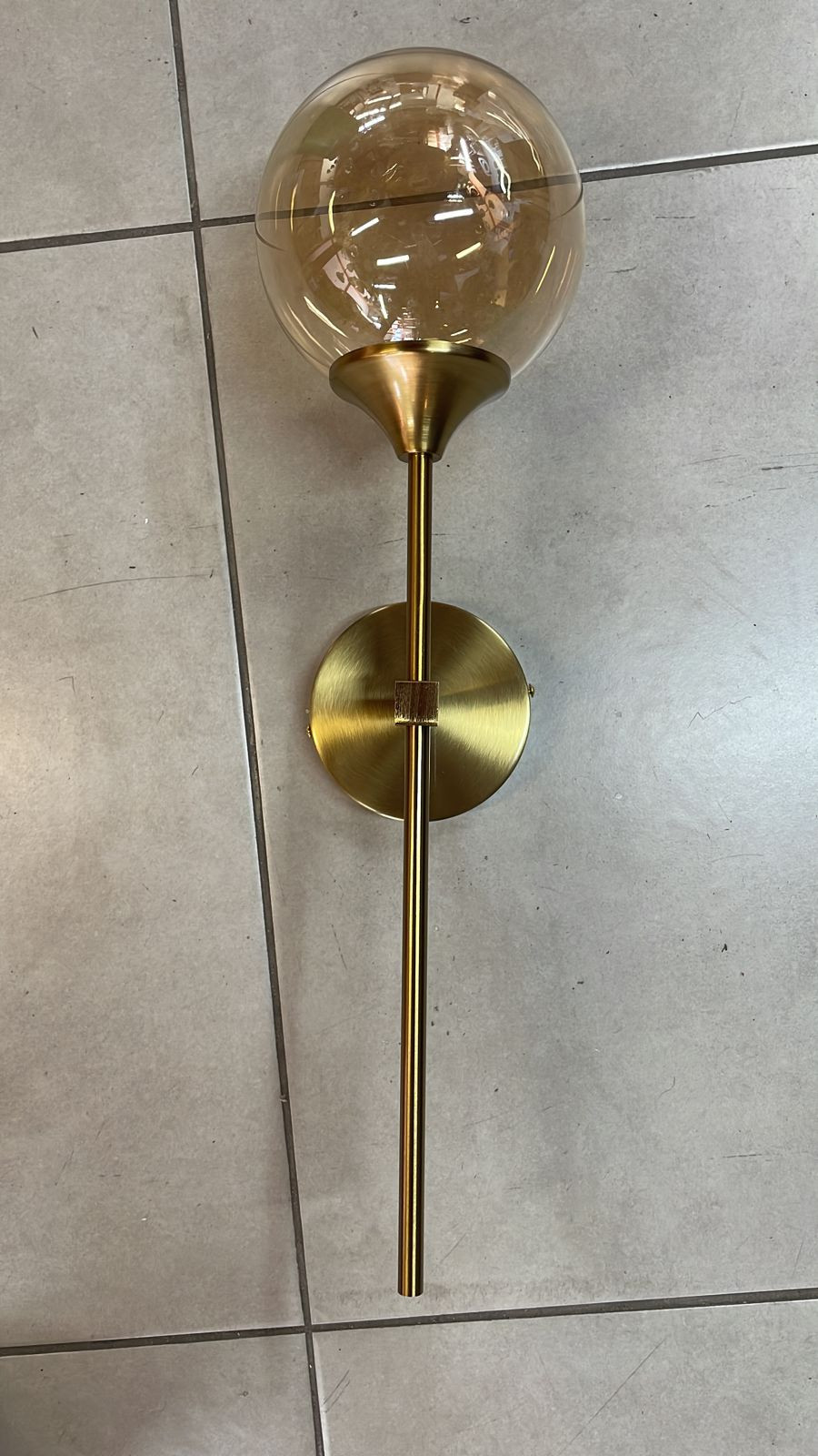 Arandela Moderna Dourada Ouro Velho 1 Lâmpada TUPIARA