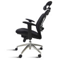 Cadeira Presidente Ergonômica Base Giratória Alumínio Tela Mesh Boss Design - Design Chair - deitada