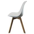 Cadeiras 4 Pés Em Madeira Eames DKR Branca - Design Chair - lado esquerdo