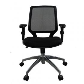  Cadeira Diretor Base Giratória Alumínio Corporate Tela - Design Chair - frente