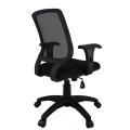 Cadeira Diretor Base Giratória Nylon Corporate Tela - Design Chair - lado